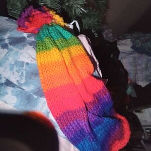 Rainbow Knit Hat